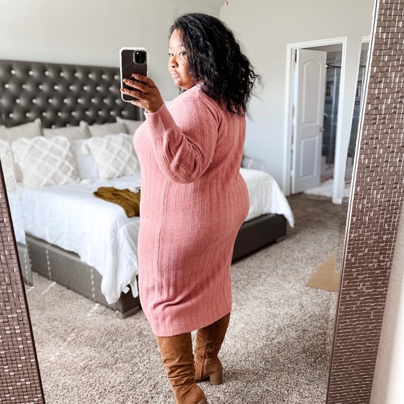 GENTLY USED A New Day Pink Sweater Dress - Picture 2 of 2